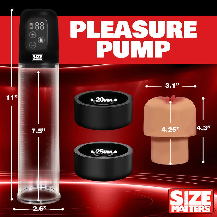 XR Brands Size Matters Sucking USB Rechargeable Penis Pump XR Brands