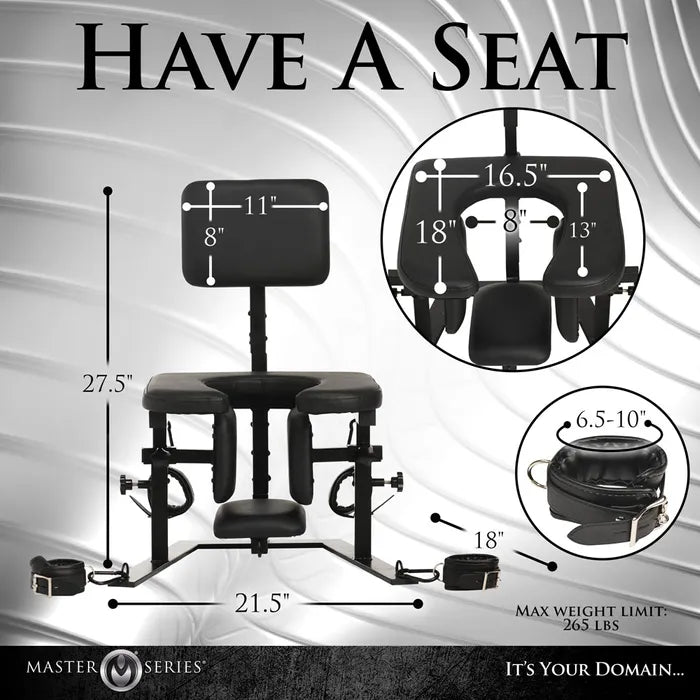 Master Series Pleasure Throne Oral Sex Chair XR Brands