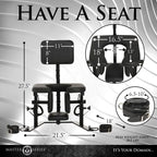 Master Series Pleasure Throne Oral Sex Chair XR Brands
