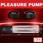 XR Brands Size Matters Sucking USB Rechargeable Penis Pump Clear XR Brands