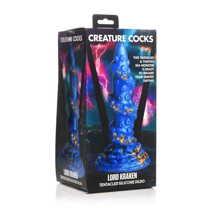 XR Brands Creature Cocks Lord Kraken Fantasy Tentacle Dildo 21cm Blue XR Brands