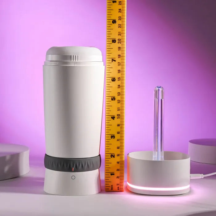 Playboy Pleasure TWIST & STROKE USB Rechargeable Heating Stroker With UV Cleaning White Playboy Pleasure