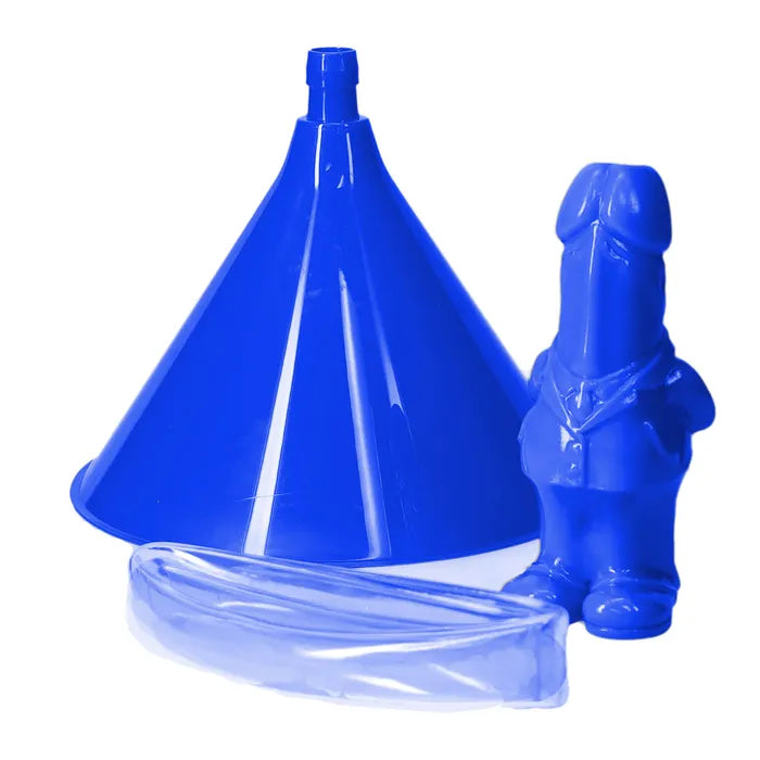 Shots Toys S LINE The Dickheads Beer Bong Novelty Beer Bong Blue Shots Toys