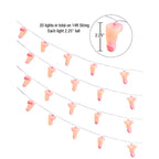 Little Genie Glitterati Penis Party String Lights Light Up Party Decoration 4.2 Metre Length