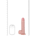 Shots Toys REALROCK Vibrating & Rotating Cock With Balls USB Rechargeable Vibrating & Rotating Dong 8 Inch Shots Toys