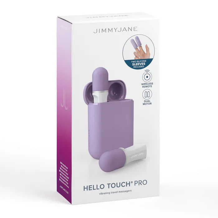JimmyJane Hello Touch Pro Vibrating Finger Stimulators With Charging Pod JimmyJane