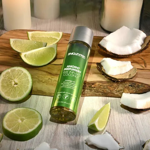 Evolved ANOINT PERFUMERY Lime Infused Coconut Massage Oil 120ml Bottle Evolved