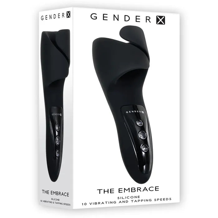 Gender X THE EMBRACE USB Rechargeable Male Vibrator Black Gender X