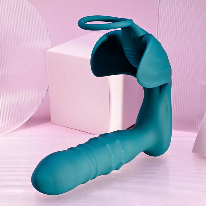 Playboy Pleasure BRING IT ON USB Rechargeable Thrusting Anal Plug With Cock Ring Playboy Pleasure