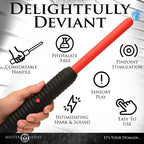 XR Brands Master Series Spark Rod Zapping EWand Black / Red XR Brands