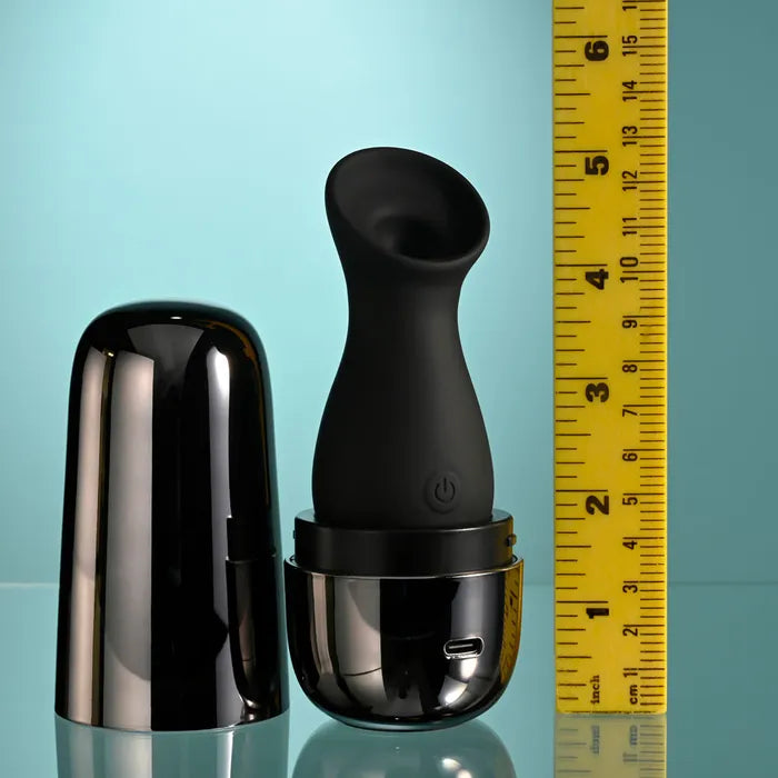 Playboy Pleasure THE JET SET SUCKER Sucking Stimulator With Rechargeable Charging Case 10.3cm Playboy Pleasure