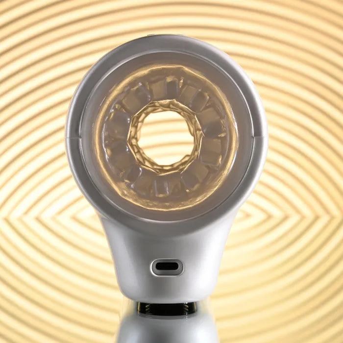 Playboy Pleasure SPIN DOCTOR USB Rechargeable Vibrating & Spinning Stroker White Playboy Pleasure