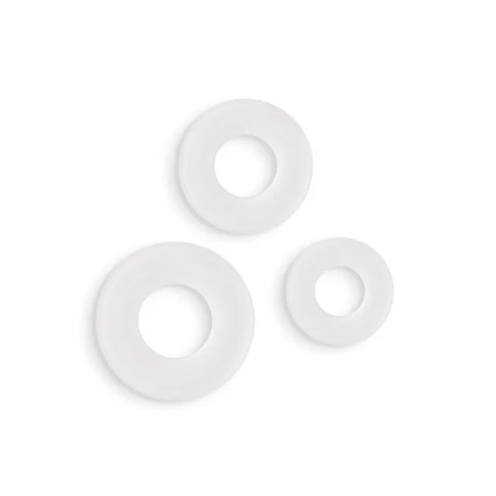 NS Novelties Firefly Bubble Rings Glow in Dark Cock Rings Set of 3 Sizes White NS Novelties