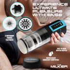 XR Brands LoveBotz The Milker Roto-Stroke USB Rechargeable Thrusting & Rotating Male Masturbator XR Brands