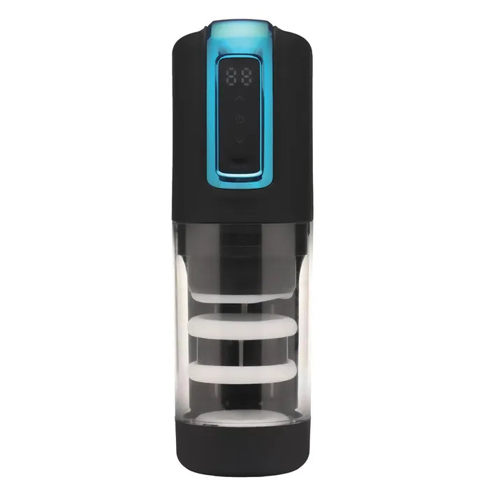 XR Brands LoveBotz The Milker Roto-Stroke USB Rechargeable Thrusting & Rotating Male Masturbator XR Brands