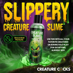 XR Brands Creature Slime by Creature Cocks Water Based Lubricant Green Slime Bottle XR Brands