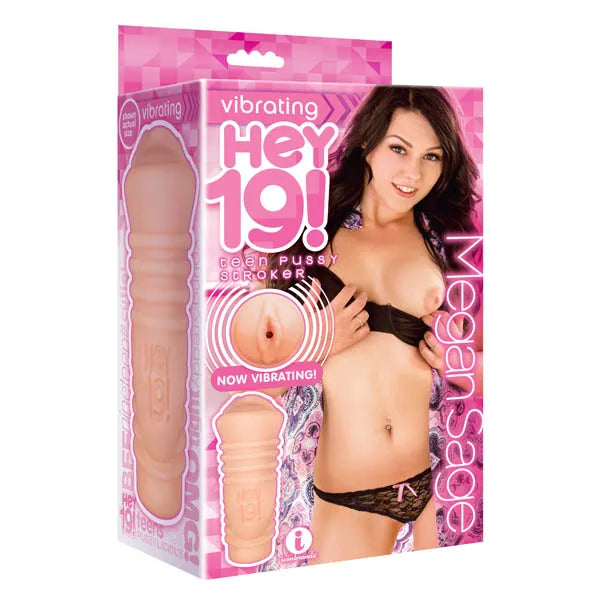 Icon Brands Hey 19! Megan Sage Teen Vibrating Vagina Masturbator Flesh Icon Brands