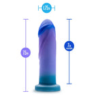 Blush Novelties Avant Midnight Rendezvous Dildo 19cm Ocean Blue Blush Novelties