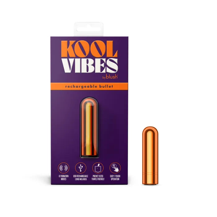 Blush Novelties Kool Vibes Rechargeable Mini USB Rechargeable Bullet Vibrator 6.4cm