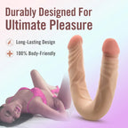 Blush Novelties Dr Skin Plus Posable Double Dong 14 Inch Flesh Blush Novelties
