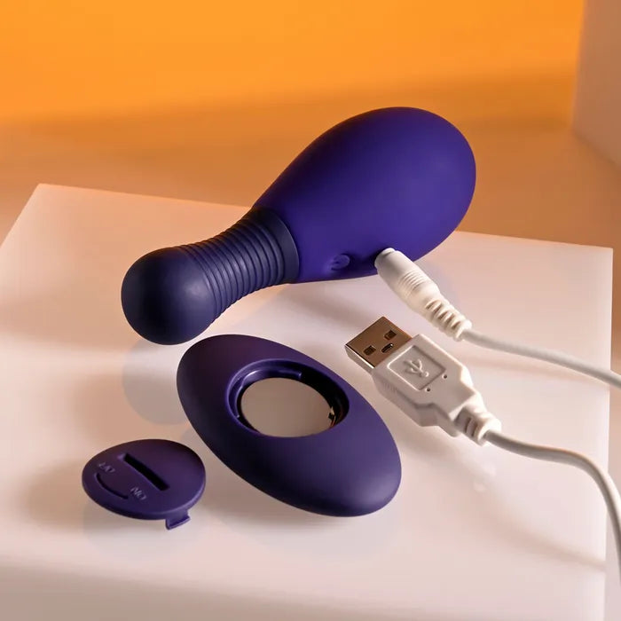 Selopa EGG ME ON USB Rechargeable Egg Vibrator With Wireless Remote Purple Selopa