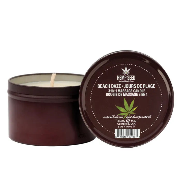 Earthly Body Hemp Seed 3 In 1 Massage Candle 170g