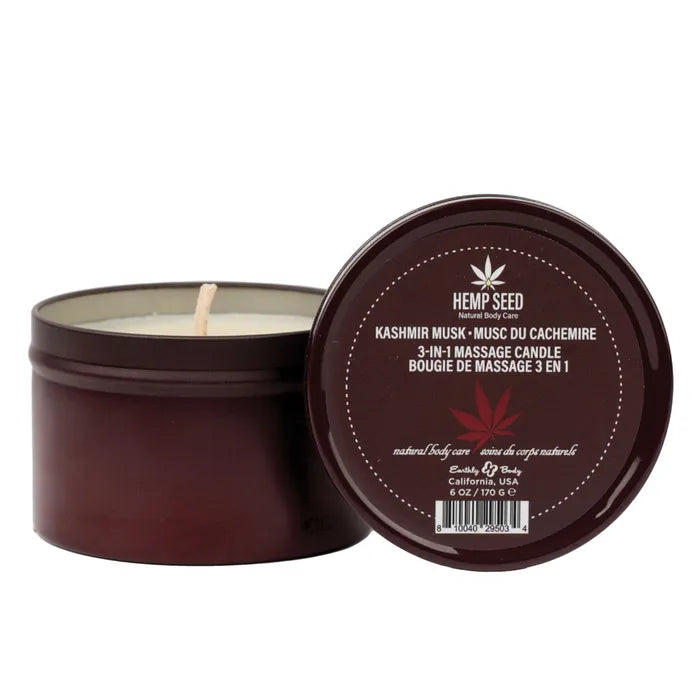 Earthly Body Hemp Seed 3 In 1 Massage Candle 170g