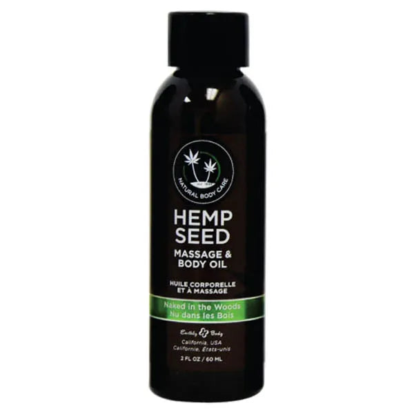 Earthly Body Hemp Seed Scented Massage & Body Oil 59ml Bottle Earthly Body