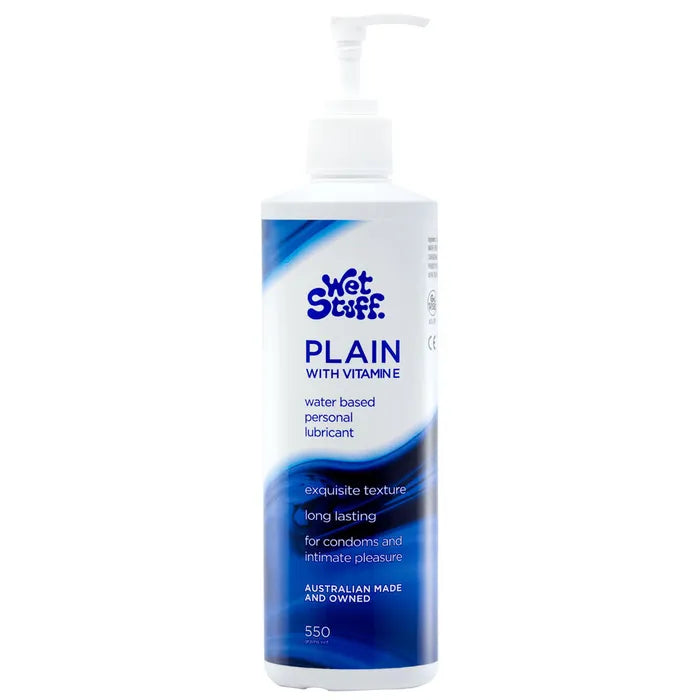Wet Stuff Plain Water Based Lubricant With Vitamin E 100g Tube Wet Stuff