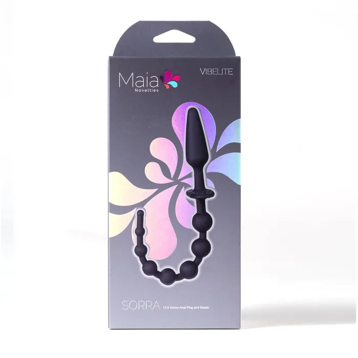 Maia SORRA Anal Plug With Beads Black