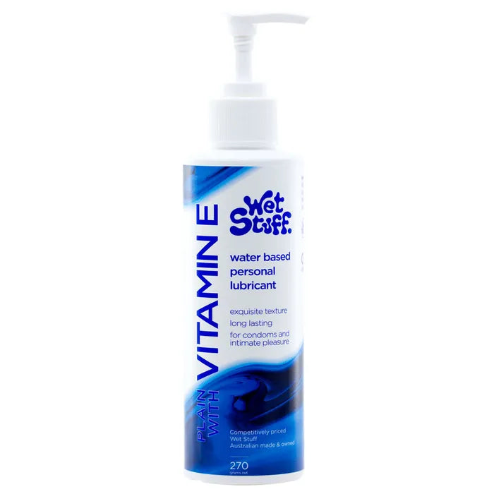 Wet Stuff Plain Water Based Lubricant With Vitamin E 100g Tube Wet Stuff