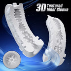 CyberSkin The Warrior USB Rechargeable Sucking & Vibrating Auto Masturbator Black CyberSkin