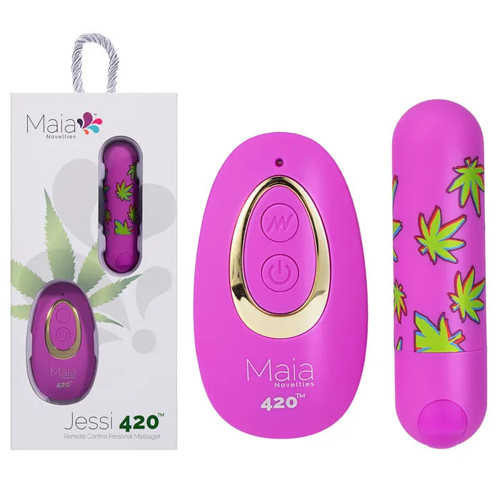 Maia JESSI 420 USB Rechargeable Bullet Vibrator With Wireless Remote Maia Toys