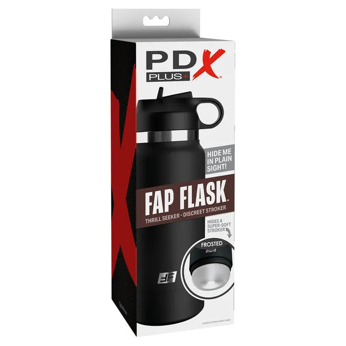 Pipedream PDX Plus Fap Flask Thrill Seeker Frosted Discreet Stroker Pipedream
