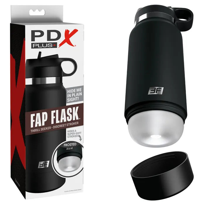 Pipedream PDX Plus Fap Flask Thrill Seeker Frosted Discreet Stroker Pipedream