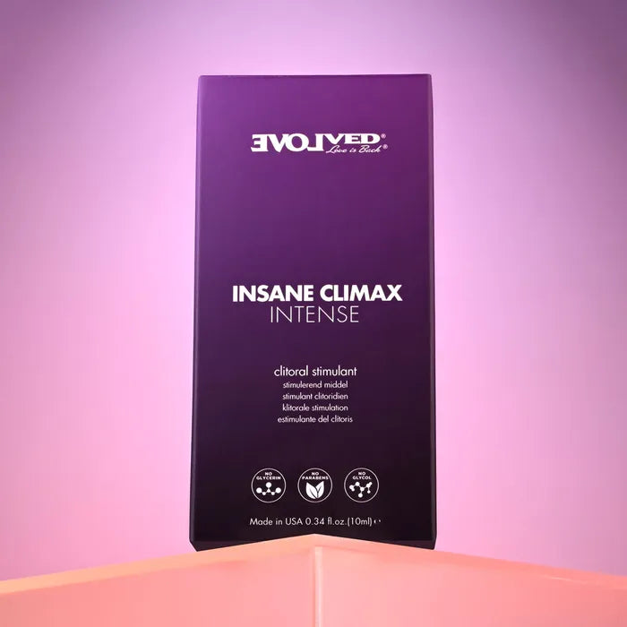 Evolved INSANE CLIMAX INTENSE Clitoral Stimulation Gel 10ml Tube Evolved