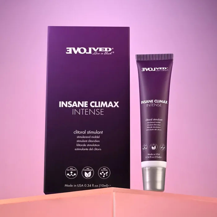 Evolved INSANE CLIMAX INTENSE Clitoral Stimulation Gel 10ml Tube Evolved