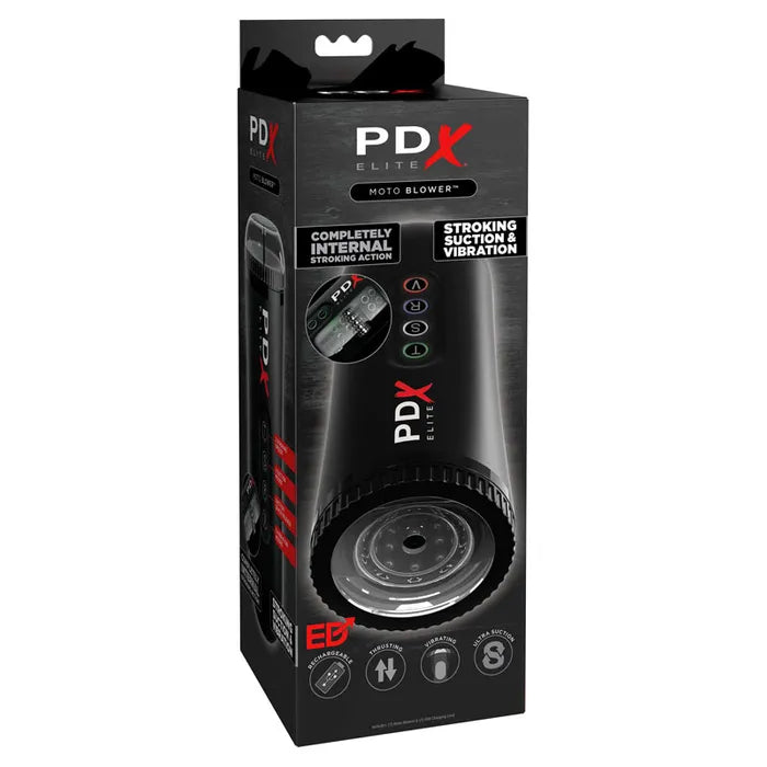 Pipedream Extreme Toyz Elite Moto Blower Powered Masturbator Black Pipedream