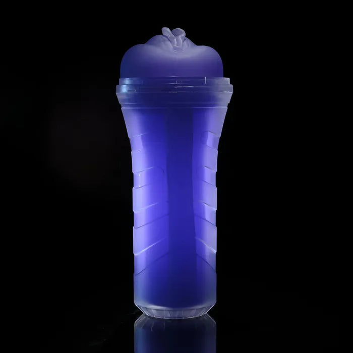 Zero Tolerance POP ON THE GLOW Glow In Dark Purple Vagina Stroker Purple Zero Tolerance
