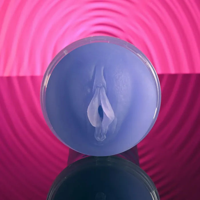 Zero Tolerance POP ON THE GLOW Glow In Dark Purple Vagina Stroker Purple Zero Tolerance