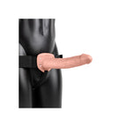 REALROCK Hollow Strap-on - 24.5 cm Black - Black 24.5 cm Hollow Strap-On Shots Toys