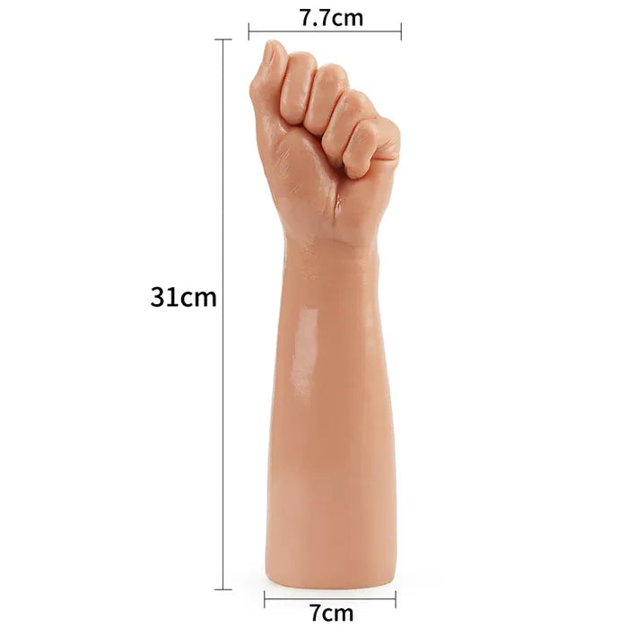 Lovetoy King Sized Realistic Bitch Fist Dildo 12 Inch Flesh Lovetoy