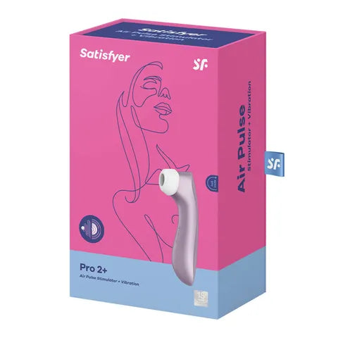 Satisfyer Pro 2+ Touch Free USB Rechargeable Clitoral Stimulator With Vibration Satisfyer