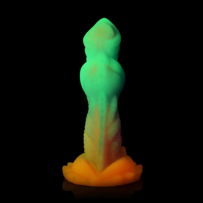 XR Brands Creature Cocks Aqua Cock Glow In Dark Fantasy Dildo 19.3cm Multi Coloured XR Brands