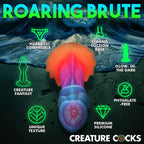 XR Brands Creature Cocks Aqua Cock Glow In Dark Fantasy Dildo 19.3cm Multi Coloured XR Brands