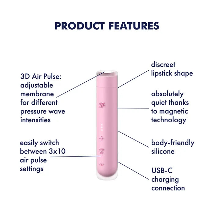 Satisfyer First Kiss USB Rechargeable Air Pulse Stimulator Satisfyer