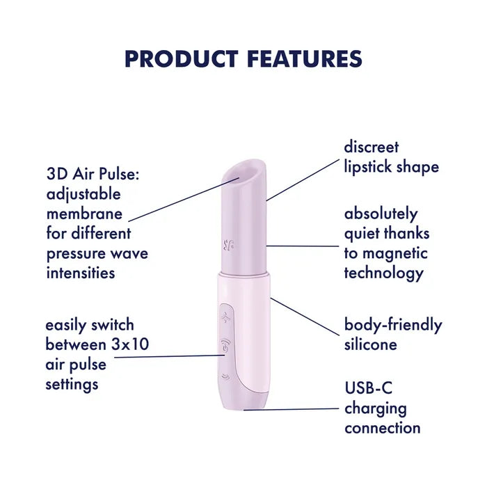Satisfyer Secret Kiss USB Rechargeable Air Pulse Stimulator Satisfyer