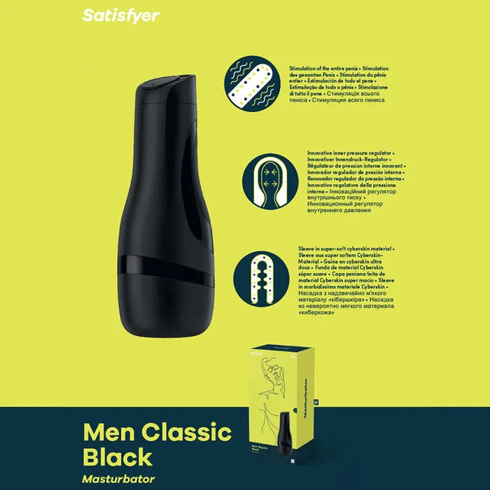 Satisfyer Men Classic Stroker Black Satisfyer
