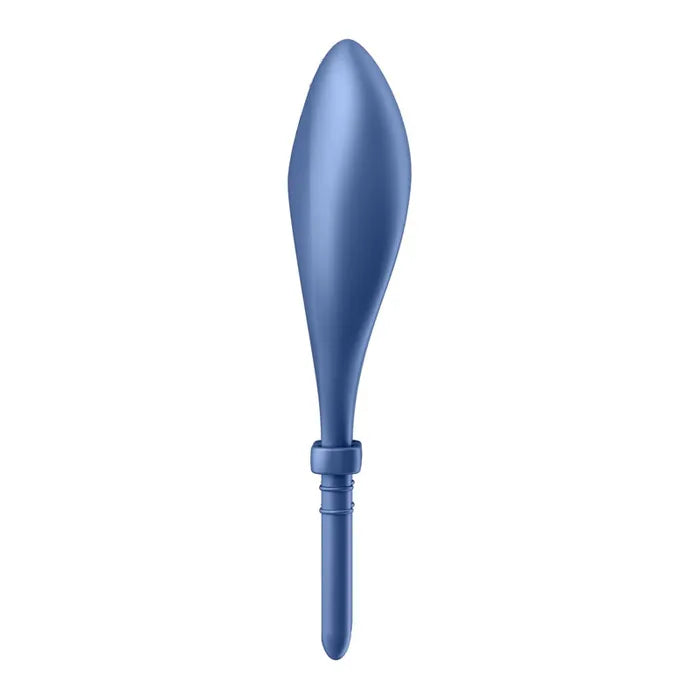 Satisfyer Bullseye Vibrating Adjustable Lasso Cock Ring Blue Satisfyer