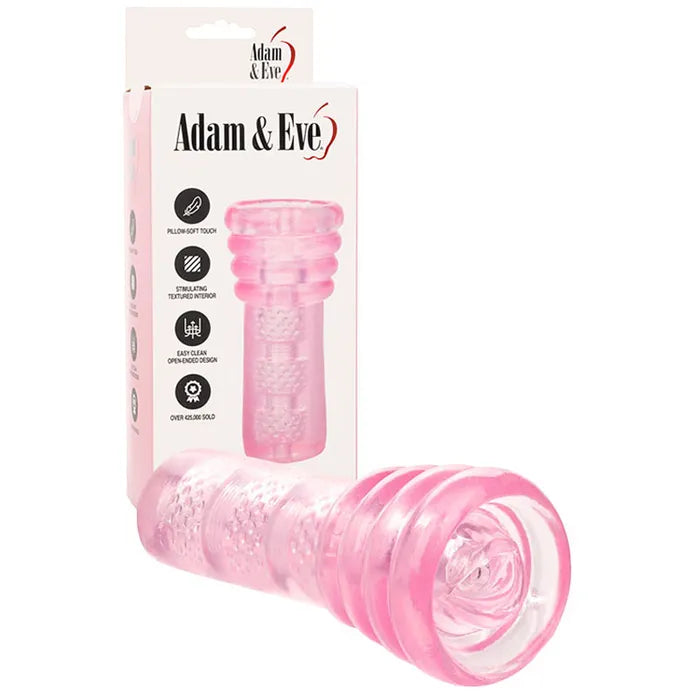 Adam & Eve SUPER HEAD HONCHO Oral Stroker Pink Adam & Eve